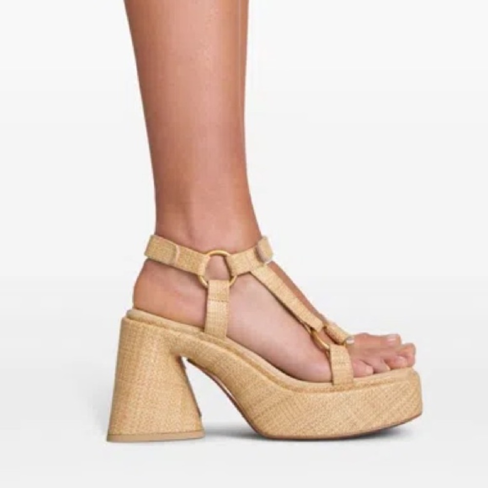 CULT GAIA - Erin - Tan Platform Sandals - NIB